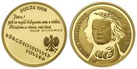 200 złotych 1998, Adam Mickiewicz, złoto 15.50 g