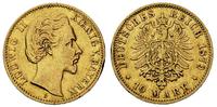 10 marek 1879/D, Monachium, złoto 3.93 g, Jaeger