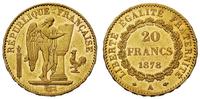 20 franków 1878/A, Paryż, złoto 6,42 g
