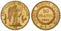 20 franków 1895/A, Paryż, złoto 6.44 g