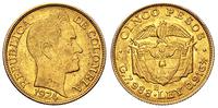 5 peso 1924, złoto 7.98 g