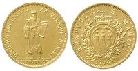 1 scudo 1974, złoto 3.00 g, Friedberg 4