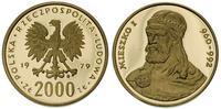 2.000 złotych 1979, Warszawa, Mieszko I, złoto, 