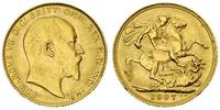 funt 1907, Londyn, złoto 7.98 g