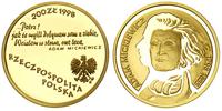 200 złotych 1998, Adam Mickiewicz, złoto 15.57 g