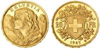 20 franków 1927/B, złoto 6.45 g