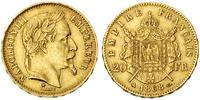20 franków 1868/A, Paryż, złoto 6.43 g