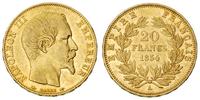 20 franków 1854/A, Paryż, złoto 6.42 g