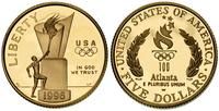 5 dolarów 1996, złoto 8.33 g, wybito tylko 9210 