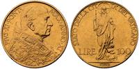 100 lirów 1932, Rzym, złoto 8.79 g, Friedberg 28