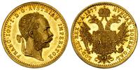 dukat 1877, Wiedeń, złoto 3.44 g