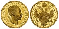dukat 1884, Wiedeń, złoto 3.46 g