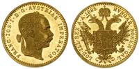dukat 1885, Wiedeń, złoto 3.48 g
