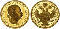 dukat 1887, Wiedeń, złoto