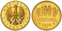 100 szylingów 1934, Wiedeń, złoto 23.48 g