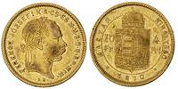 10 franków= 4 forinty 1870 /K.B, Kremnica, złoto