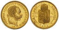10 franków= 4 forinty 1872 /K.B, Kremnica, złoto