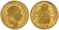 10 franków= 4 forinty 1878 /K.B, Kremnica, złoto