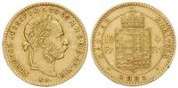 10 franków= 4 forinty 1881 /K.B, Kremnica, złoto