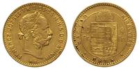 10 franków = 4 forinty 1886/KB, Kremnica, złoto 