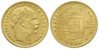 20 franków = 8 forintów 1886/KB, Kremnica, złoto