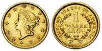 1 dolar 1854, Filadelfia, złoto 1.67 g