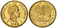 5 peso 1924, Medelin, złoto 7.95 g