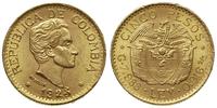 5 peso 1925, Medellin, złoto 7.97