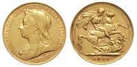 1 funt 1900, Londyn, złoto 7.97 g
