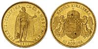 10 koron 1911, Kremnica, złoto 3.39 g