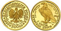 500 złotych 1995, Orzeł Bielik, złoto 31.17 g; m