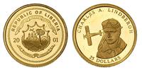 25 dolarów 2001, Karol Lindbergh, złoto 0.72 g