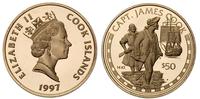 50 dolarów 1997, kap. James Cook, złoto "583" 4.