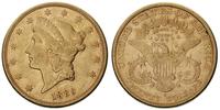20 dolarów 1889/S, San Francisco, złoto 33.36 g