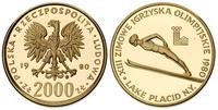 2.000 złotych 1980, Lake Placid, złoto, 8.01 g, 