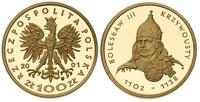 100 złotych 2001, Bolesław Krzywousty, złoto, 8.