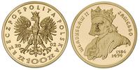 100 złotych 2002, Władysław Jagiełło, złoto, 8.0