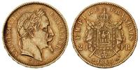 20 franków 1863/A, Paryż, złoto 6.43 g