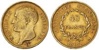 40 franków 1807/A, Paryż, złoto 12.84 g, rzadszy