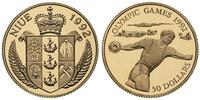 50 dolarów 1992, Igrzyska Olimpijskie 1992, złot