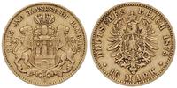 10 marek 1875/J, złoto 3.93 g
