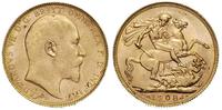 1 funt 1908 /P, Perth, złoto 7.99 g
