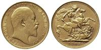 1 funt 1908, Londyn, złoto 7.98 g