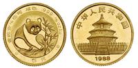 5 yuanów 1988, złoto 1.57 g