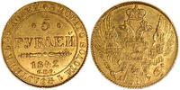 5 rubli 1842, Petersburg, złoto 6.53 g