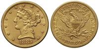 5 dolarów 1885 / S, San Francisco, złoto, 8.33 g