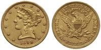 5 dolarów 1898, Filadelfia, złoto 8,33 g