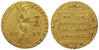 dukat 1849, Utrecht, złoto, 3.47 g