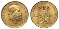 10 guldenów 1876, Utrecht, złoto, 6.72 g