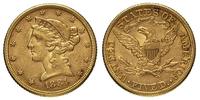 5 dolarów 1881, Filadelfia, złoto 8.35 g